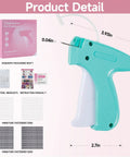 Slick Mini Tagging Gun For Apparel Repair And Crafting, 4.72in height, ergonomic design, includes needles and fasteners.