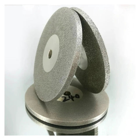 Double Sided Lapidary Diamond Grinding Disc Wheel 100mm Four Inch Diameter Ten Millimeter Thickness Pro Grade Ceramic Alloy