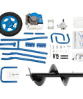 Components of Powerful 2 Stroke Gas Powered Earth Auger With 11.81 Inch Drill Bit for post holes and fence posts