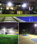 300W LED Flood Light Hella Bright 42500 Lumen Daylight 5000K IP66 outdoor floodlight illuminating yard and court