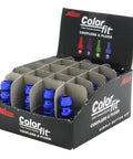 Box of twenty Blue T Style Pneumatic Plugs Quarter Inch NPT Male, A Style Compatible Color Coded Quick Connects For Air Lines