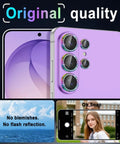 Galaxy S26 Ultra Camera Lens Protector 9H Hardened Glass With Ultra Thin Design And Aluminum Ring Metal Lens Cover