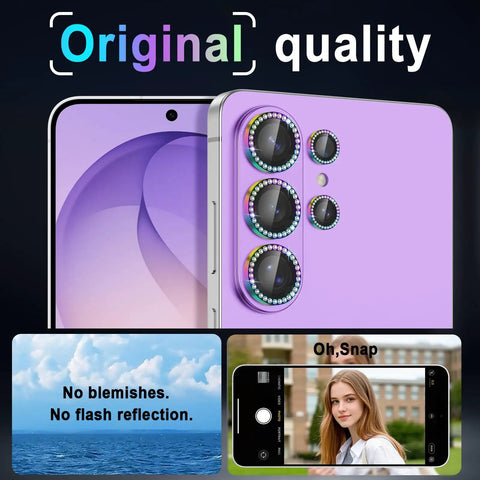 Galaxy S26 Ultra Camera Lens Protector 9H Hardened Glass With Ultra Thin Design And Aluminum Ring Metal Lens Cover