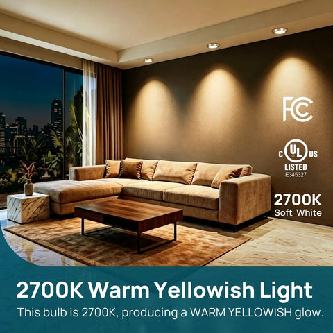 12 Pack Br30 Led Flood Light Bulbs For Indoor Fixtures, 10w Replaces 65w Traditional Lamps Pumping Out 850 Lumens Of Smooth 2700k Warm Soft White Glow illuminating cozy living room.