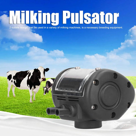 Two Outlet Milking Pulsator For Cow And Goat Milking Machines, Universal Pneumatic Pulsator Pump, in field with cows