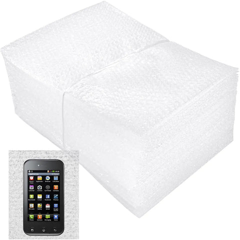 Pro Grade Protective Bubble Pouch Wrap Bags 8x10 Inch 30 Pack, Double Wall Thick Shockproof Clear Cushioning Bags with phone