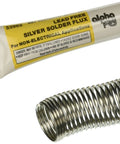 Lead-Free Silver Solder And Flux Kit With 0.75 Ounce Solder 98 Percent Tin 2 Percent Silver Flux Included, tube and coil