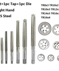 Premium HSS Trapezoidal Tap And Die Set 2 Piece Right Hand Machine Kit For Precision Metalworking Threading Projects With Durable Steel Construction That Slaps And Gets The Job Done Super Fast. TR10x3 HSS steel tap and die set