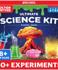 Ultimate Science Experiments Kit For Kids Ages 8 and Up With 50 Plus Fun Experiments Color Changing Volcanoes Rainbow Crystals Hands On STEM Learning Easy To Follow Instructions Real Scientist Vibe For Curious Young Minds box front, 8+ years