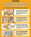 Worry Free Light Duty Staple Refills 3000 Count 5/16 Inch 22 Gauge Fine Wire fits Arrow JT21 for upholstery, decor, and repairs.