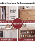 10 Pack Ceramic Knob Set With Floral Pattern Vintage Style Drawer Pulls for furniture doors and cabinets shown in use.