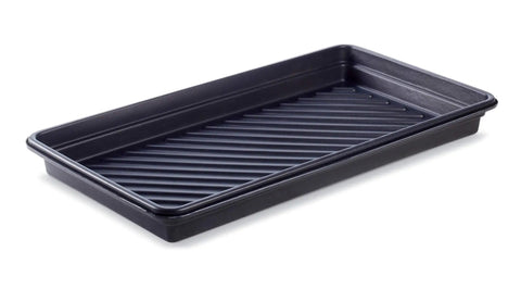 Heavy Duty Spill Containment Tray For Leaky Containers, Thick-Wall Polyethylene, Chemical Resistant, Rim To Rim 52.25 L X 28.25 W X 5 H, Interior 48 X 24, 23.93 Gal Sump, Stackable, Ideal For Temporary Storage