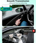 Premium 6 Pin Power Window Motor Fits Hyundai Ioniq Models Years 2017 Through 2022 Replaces Part Number 82450G2020 shown in before and after setup.