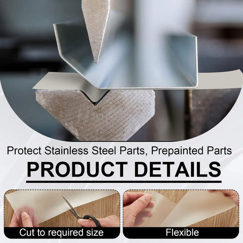 Urethane Die Protection Film For Press Brake Dies Pro Grade Die Guard Tape protecting metal from scratches during bending