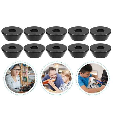 Dead Serious M5 Black Anodized Aluminum Conical Washer Shims 50 Pack For RC Hobby Builds And Hot Rod Mods Knockout Cup Cone Fasteners Top Tier Replacement Hardware