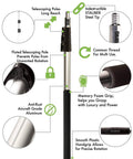 Beefy Workhorse Bulb Changer For Heavier LED Bulbs With Extra Sticky Suction Cup And Locking Thumb Screw, telescoping pole details.