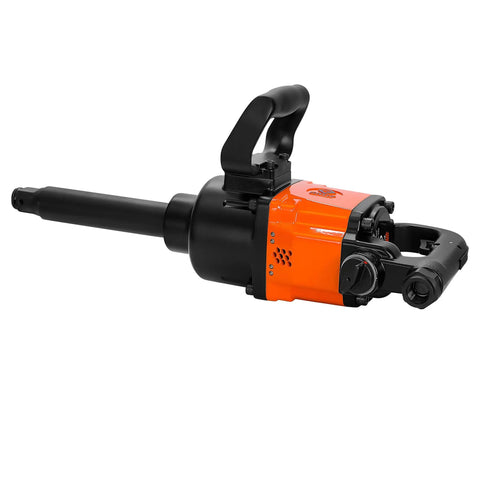 Heavy Duty Air Impact Wrench One Inch Drive Aluminum Housing 1860 Ft Lbs Torque 4000 Rpm Three Speed Control D Handle Grip Pneumatic Tool Straight Firepower Built Like A Tank For Serious Shop Jobs And Mechanic Grind
