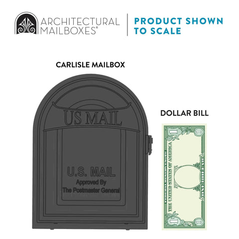Postmount Mailbox Black Medium Outdoor Box Built Tough For Rain Snow Or Sun Galvanized Steel Construction Rust Resistant Finish