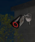 1080P Long Range Bullet Security Camera Weatherproof For Indoor And Outdoor Use With Four In One OSD Switch installed on wall