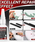 Heavy Duty Rubber Glue For Tires And Seals, Tough As Nails Adhesive For Gaskets, Shoe Soles, Hoses And More, Waterproof And Heat Resistant bottle with repair examples