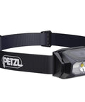 Tikkina Compact Headlamp With 300 Lumen Brightness for Hiking Climbing Running and Camping, featuring adjustable black strap.