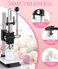 No Sweat Bath Bomb Press Machine With Seven Round Molds For Effortless Diy Soaps And Luxury Spa Fizzies, heavy duty tool in action.