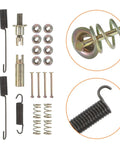 Heavy Duty Brake Pad Hardware Kit with Return Spring Tool For Wheel Loader And Big Truck Drum Brakes Keeps Your Rig Safe On Rough Jobs With Precision Adjusting Screws Perfect For Construction Crews; zinc-plated springs and screws
