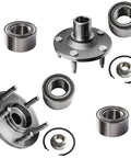 Beefed Up Front And Rear Wheel Bearing And Hub Kit For Ford Escape 2001 To 2012 Mazda Tribute 2001 To 2011 Mercury Mariner 2005 To 2011 Five Lug Pattern components