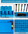 Pro Grade Silicone Repair Mat With Magnetic Features For Electronics Soldering, Parts Storage, Screwdrivers, Circuit Board Area