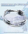 Set Of Four Heavy Duty Wheel Center Caps For Cars Silver 2.48 Inch Universal Fit with waterproof feature in water.
