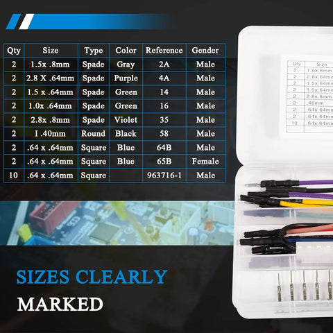 TP-300-A Terminal Test Probes Kit For GM Vehicles No Damage Circuit Testing Gear in open box with color-coded probes and chart