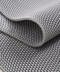 Commercial Drainage Mat Non Slip Floor Mat 3x10 Ft 0.22 Inch Thick for wet areas with grey cushioned grippy hydrophobic mesh.