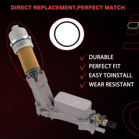 Aluminum Engine Oil Filter Housing Cap With Oil Filter Assembly Replacement For Jeep Chrysler Dodge Ram 3 6L V6 Vehicles
