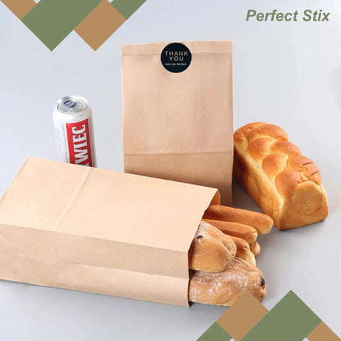 2Lb Brown Paper Bags Pack Of 500 For Snacks Desserts And Small Dishes Takeout Durable 2 Pound Capacity Eco Friendly Recyclable Bags Great For Party Treats Gift Wrapping And Small Servings holding bread and drink
