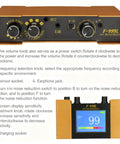Front view of Underground Water Leak Detector With Ultrasonic Geophone Sensor Digital Display showing controls and display screen.
