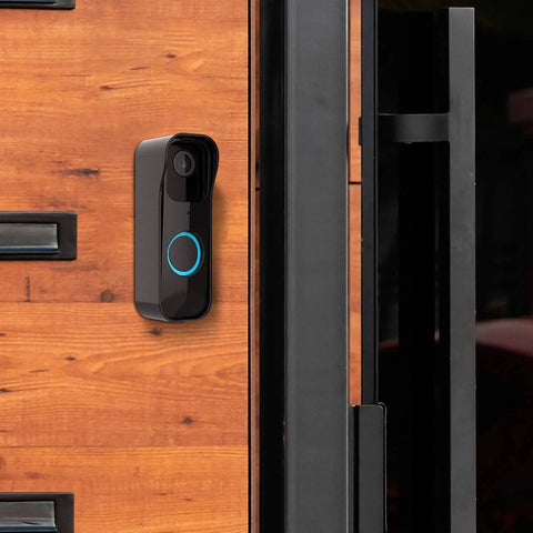 Protective Wall Mount Bracket For Video Doorbell 1st Gen - No Fuss Easy Install Cover Shield, installed on wood siding