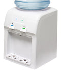Countertop Water Dispenser With Room And Cold Water, White Finish, Dual Spigots, No Fuss Push Button Controls, LED Status Lights