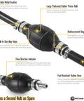 Three Eighth Inch Nylon Braided Marine Fuel Line Assembly with Primer Bulb and Stainless Clamps, showing features and second bulb