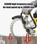 Heavy Duty 3500W Electric Wet Cut Wall Saw Machine With 300Mm Cutting Depth And Integrated Water Pump for precision cutting into masonry.