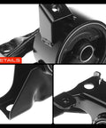 Professional Grade Engine Motor Mount And Transmission Mount Kit Set Of 4 Direct Bolt On Swap For Mazda Protege 1999 To 2003 close-up of black mount with rubber pads