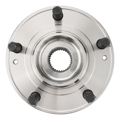 Beefed-Up Front And Rear Wheel Hub Bearing Assembly 2-Pack For Kia Sorento 2011-2015 FWD 5 Lug, top view with bolt details