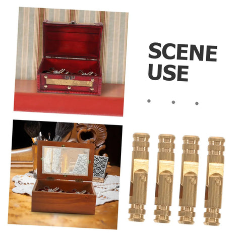 Open jewelry boxes showcasing Brass Barrel Hidden Hinges For Small Jewelry Boxes, Invisible Concealed Cylinder Hardware.