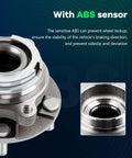 Close-up view of Front Wheel Bearing Hub Assembly With ABS For Nissan Maxima Murano Altima 2007 2015 Infiniti Q60 JX35 Pathfinder