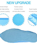 Disposable Shoe Covers One Size Fits All Super Durable CPE Material Waterproof Non Slip Dust Proof Boot Covers For Floors And Carpets Blue