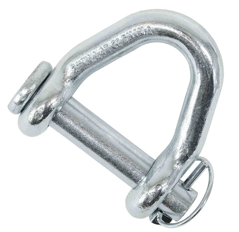Four Pack Web Sling Shackle With Quick Pin For 2 Inch Straps 8,000 Lbs WLL White Blue Zinc Built Tough For Auto Hauling Towing Recovery And Off Road Use