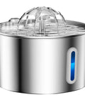 Stainless Steel Cat Water Fountain 74oz Automatic Pet Water Dispenser No Spill Drinking Fountain For Cats And Small Dogs With 3 Filters Dope Gift For Pets