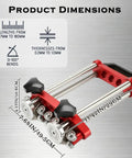 Sheet Metal Bender With Dual Station Rollers For 0 To 100 Degrees, Lightweight Workhorse 7 Inch Tool dimensions illustration
