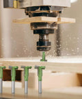 Heavy Duty Hard Alloy T Slot Cutters 8mm Shank For Woodworking: Precision Router Bits cutting plywood with CNC router.