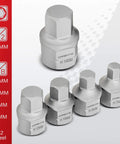 Nine Piece Metric Stubby Hex Socket Set With Low Profile Bits 3Mm To 14Mm S2 Steel Dual Drive For Cramped Engine Bays