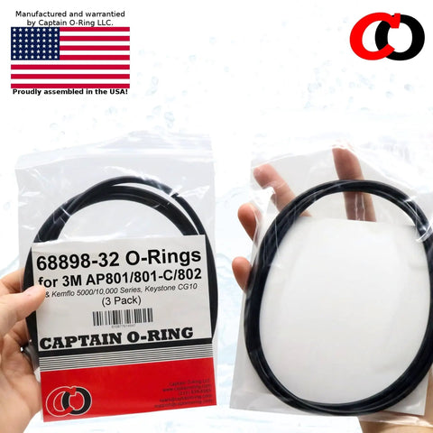 Three Pack Replacement O Rings For 3M AP801 AP801C AP802 And KemFlo 5000 And 10000 Series Water Filter Housings 68898 32 68898 31 Leak Repair Kit Easy Install For Quick Leak Free Performance